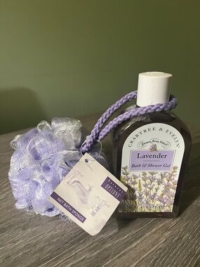 Crabtree & Evelyn Lavender Bath & Shower Gel with Lavender Loofah